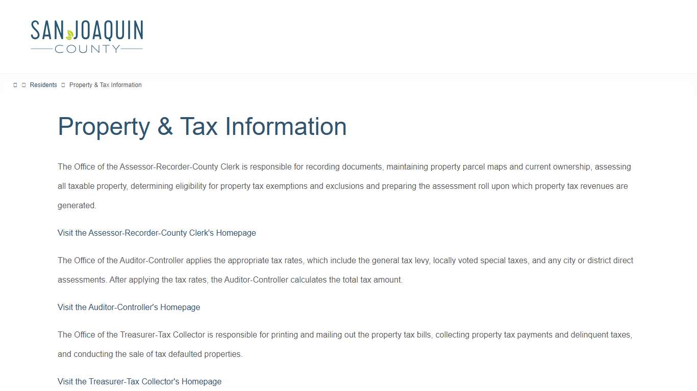 Property & Tax Information